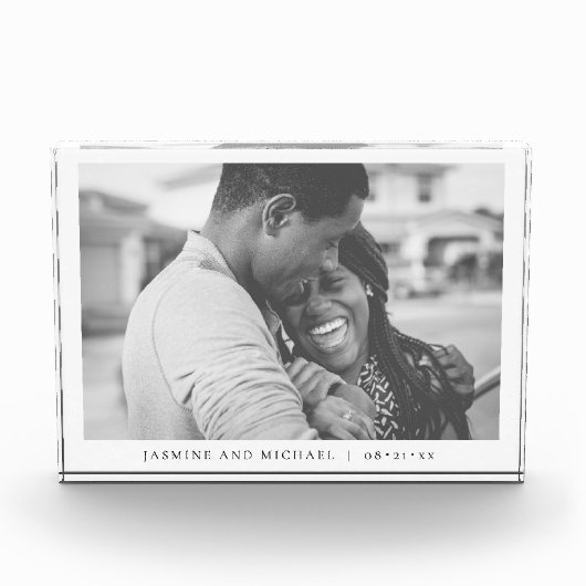 Elegante moderne trouwfoto fotoblokken (Voorkant)