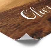 Elegante moderne trouwfoto poster (Hoek)