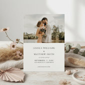 Elegante moderne trouwfoto Save the Date