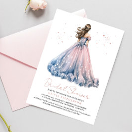 Elegante moderne trouwjurk Vrijgezellenfeest Folie Uitnodiging