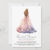 Elegante moderne trouwjurk Vrijgezellenfeest Kaart (Voorkant)