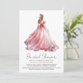 Elegante moderne trouwjurk Vrijgezellenfeest Kaart (Staand voorkant)