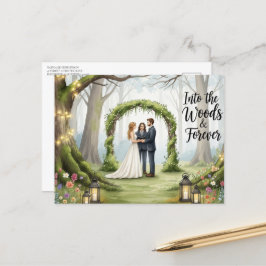 Elegante moderne trouwkaart Save The Date Briefkaart