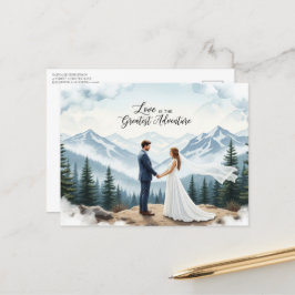 Elegante moderne trouwkaart Save The Date Briefkaart