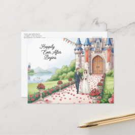 Elegante moderne trouwkaart Save The Date Briefkaart