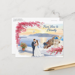 Elegante moderne trouwkaart Save The Date Briefkaart