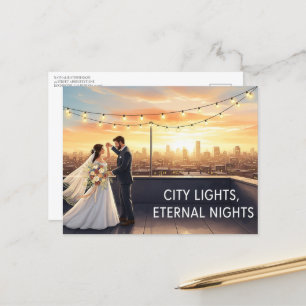 Elegante moderne trouwkaart Save The Date Briefkaart