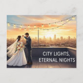 Elegante moderne trouwkaart Save The Date Briefkaart (Voorkant)