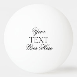 Elegante moderne typografie Creëer Uw eigen tekst Pingpongbal