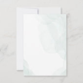 elegante moderne typografie Eucalyptus waterverf Save The Date (Achterkant)