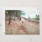 Elegante moderne typografie foto Save the Date kaa Kaart (Achterkant)