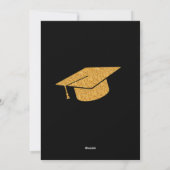 elegante moderne typografie Graduation Invitations Feestdagenkaart (Achterkant)