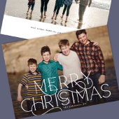 Elegante & Moderne Typografie PRETTIG KERSTFEEST f Feestdagenkaart