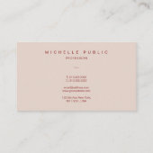 Elegante moderne typografie script monogram visitekaartje (Achterkant)