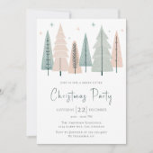 Elegante Moderne Uitnodiging van het Kerstmisparti (Voorkant)