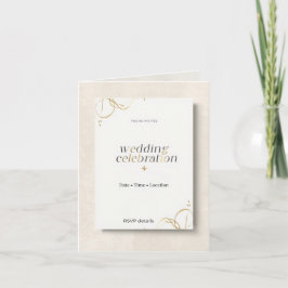 Elegante moderne uitnodigingskaart minimale luxe z