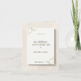 Elegante moderne uitnodigingskaart minimale luxe z