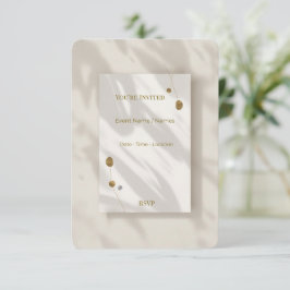 Elegante moderne uitnodigingskaart Minimale luxe z Kaart