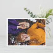 Elegante & moderne uitnodigingskaart voor bruidsme kaart (Staand voorkant)