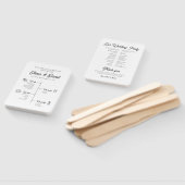 Elegante moderne unieke bruiloft tijdlijn programm handwaaier (Niet-gemonteerd)