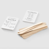 Elegante moderne unieke bruiloft tijdlijn programm handwaaier (Niet-gemonteerd)