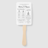 Elegante moderne unieke infographic bruiloft progr handwaaier (Voorkant)