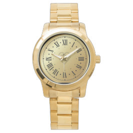 Elegante moderne unisex oversized gouden armband horloge
