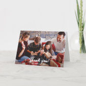 Elegante moderne vakantiefoto dank u kaart (Voorkant)