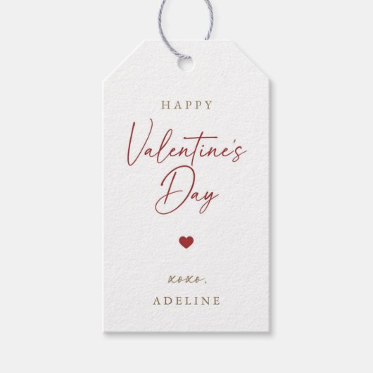 Elegante moderne Valentijnsdag Cadeaulabel