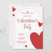 Elegante moderne Valentijnsdag uitnodiging (Voorkant)