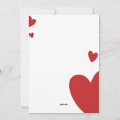 Elegante moderne Valentijnsdag uitnodiging (Achterkant)