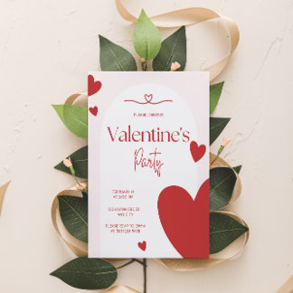 Elegante moderne Valentijnsdag uitnodiging