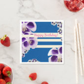Elegante Moderne Verjaardag Papier Servetten (Insitu)