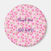 Elegante Moderne Vintage Trendy Bloem Magneet (Voorkant)