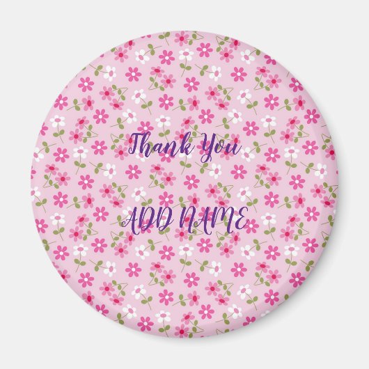 Elegante Moderne Vintage Trendy Bloem Magneet (Voorkant)