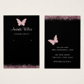 Elegante moderne vlinder oorbellen display Kaart (Voorkant /achterkant)