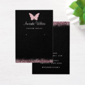 Elegante moderne vlinder oorbellen display Kaart (Bureau)