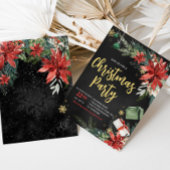 Elegante moderne volwassen bedrijf kerstfeest kaart