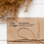 Elegante moderne vrolijke kerst aangepaste familie  zelfinktende stempel