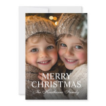 Elegante moderne vrolijke kerst foto overlay
