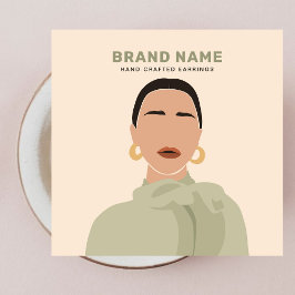 Elegante Moderne Vrouwen Sieraden Oorbellen Houder Vierkante Visitekaartjes