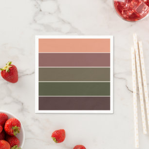 Elegante moderne warme gezellige herfstkleuren ges servet