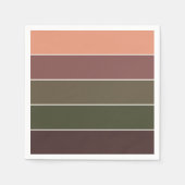 Elegante moderne warme gezellige herfstkleuren ges servet (Voorkant)