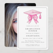 Elegante moderne Waterverf Afstuderen brunch Kaart (Voorkant / Achterkant)