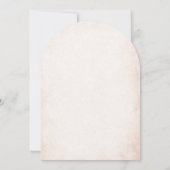 Elegante moderne Waterverf beige engelendoop Invi Kaart (Achterkant)