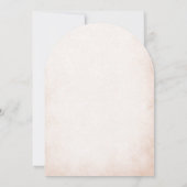 Elegante moderne Waterverf beige engelendoop Kaart (Achterkant)