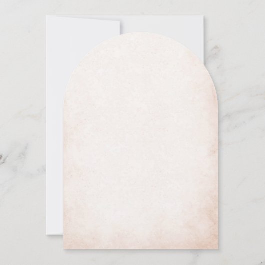 Elegante moderne Waterverf beige engelendoop Kaart (Achterkant)