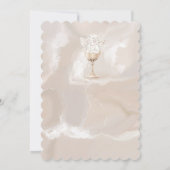 Elegante moderne Waterverf beige vleugels een uitn Kaart (Achterkant)