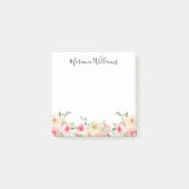 elegante moderne waterverf blozen roze bloem post-it® notes (Voorkant)