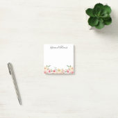 elegante moderne waterverf blozen roze bloem post-it® notes (Kantoor)